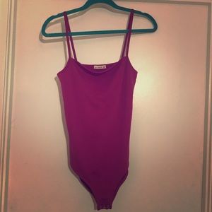 Dark fuchsia leotard By: Cotton On